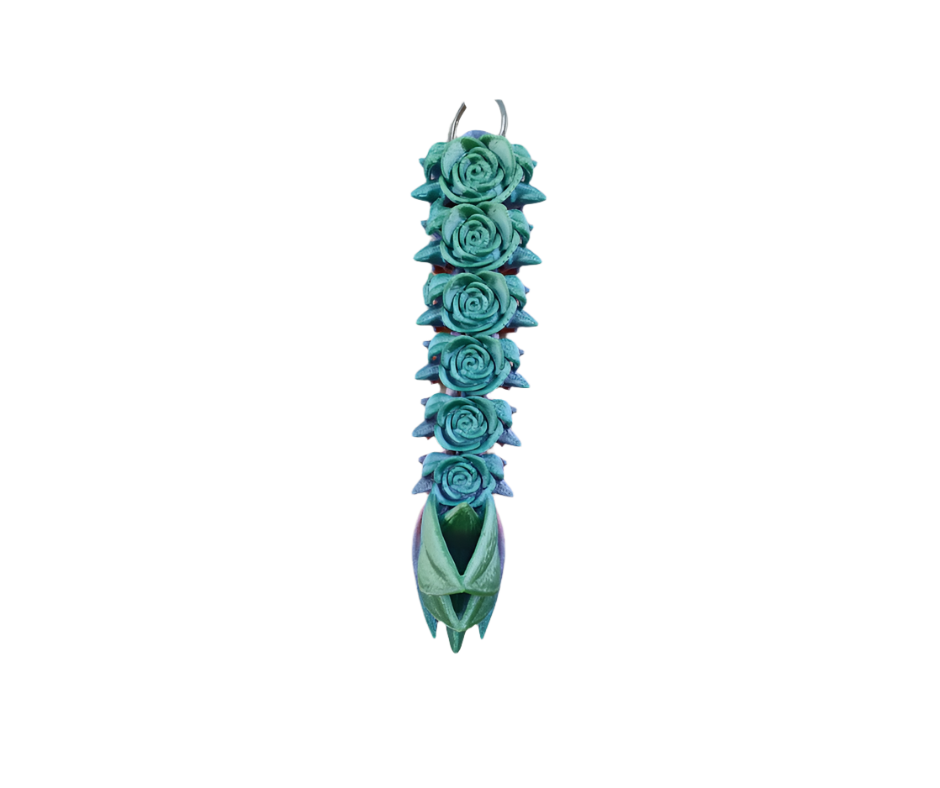 Rose Dragon Tail Keychains