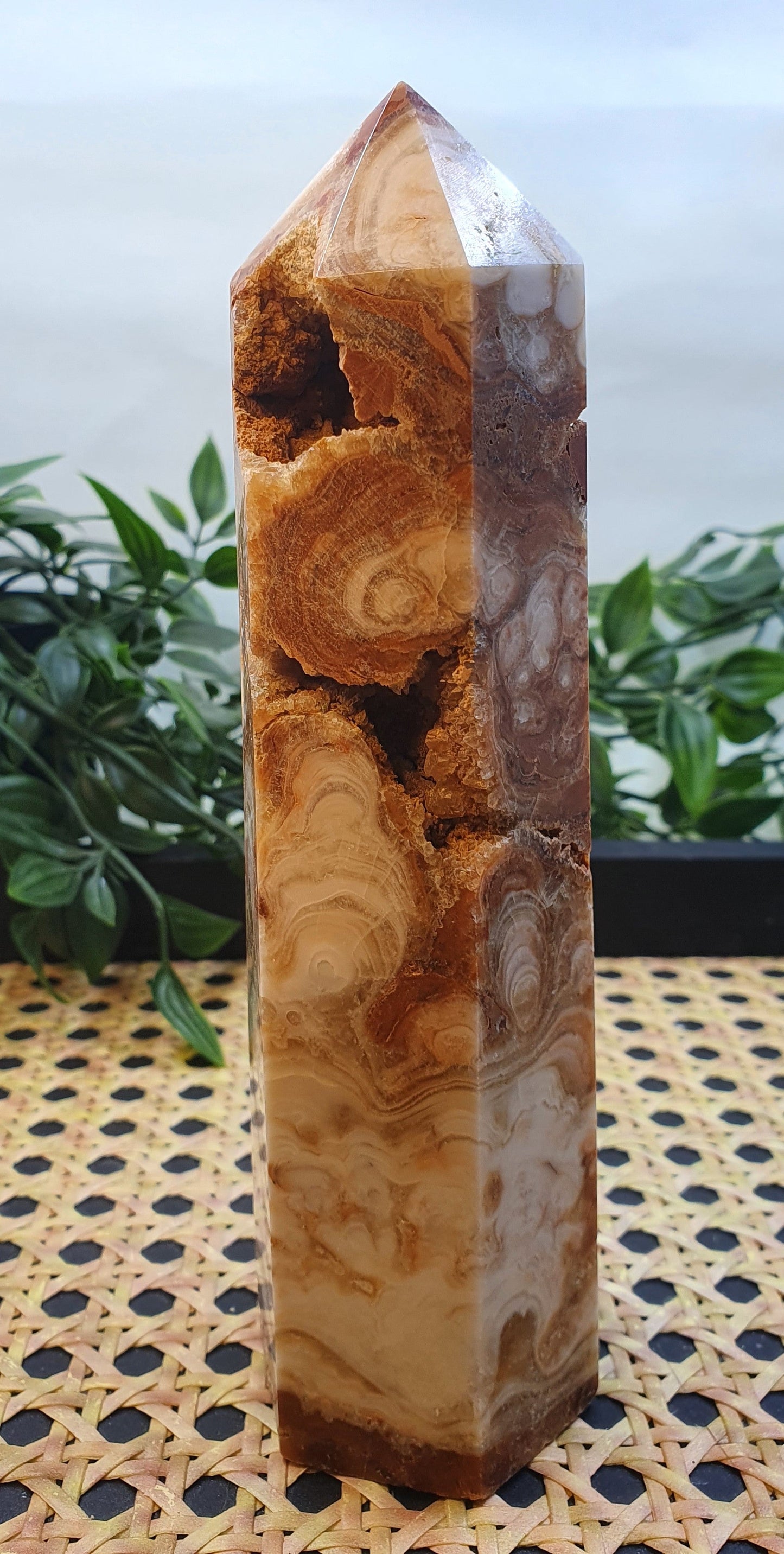 Amber Calcite Tower #3