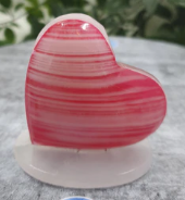 Dyed Onyx Pink Heart