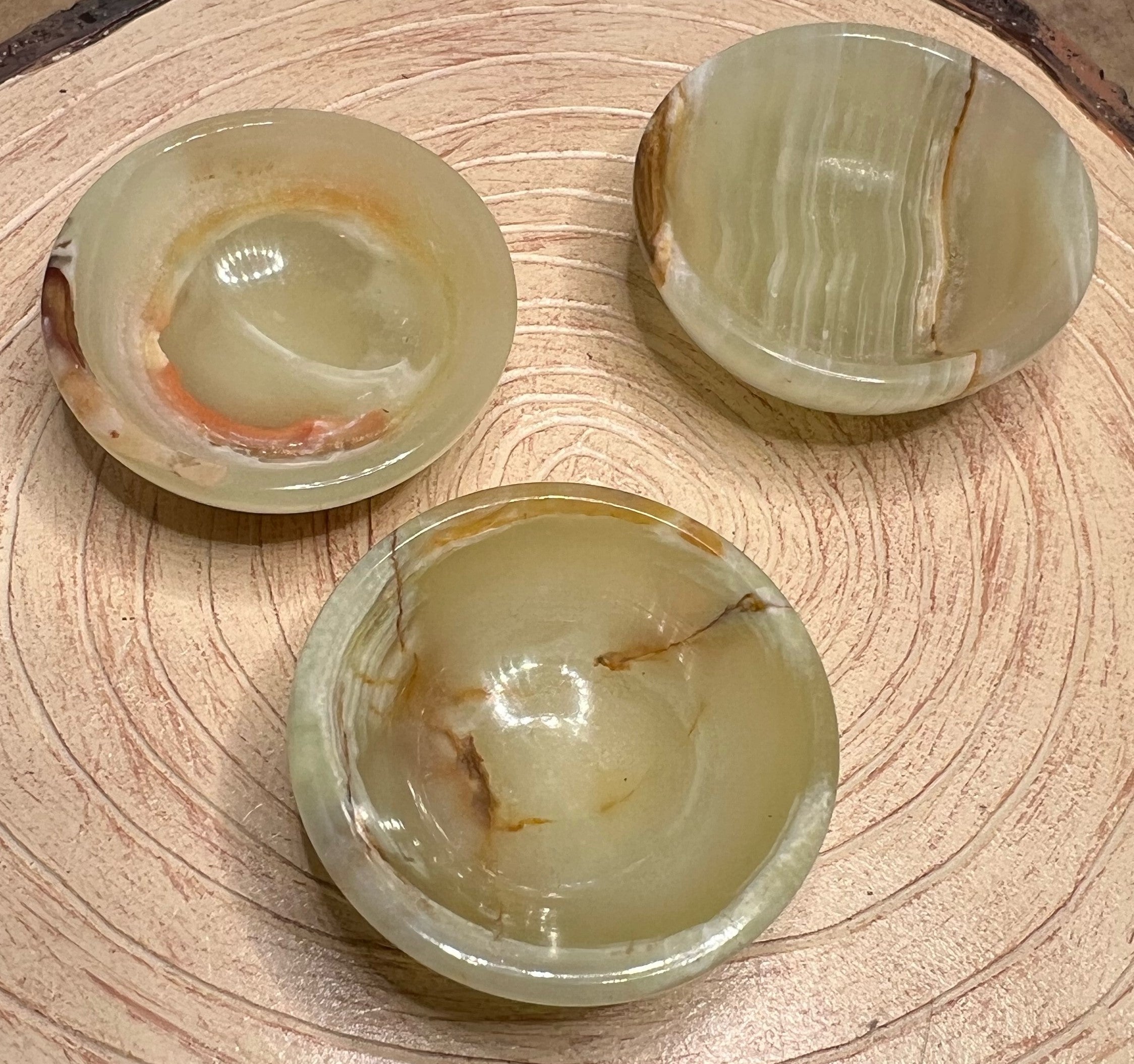 Green Onyx Mini Bowls