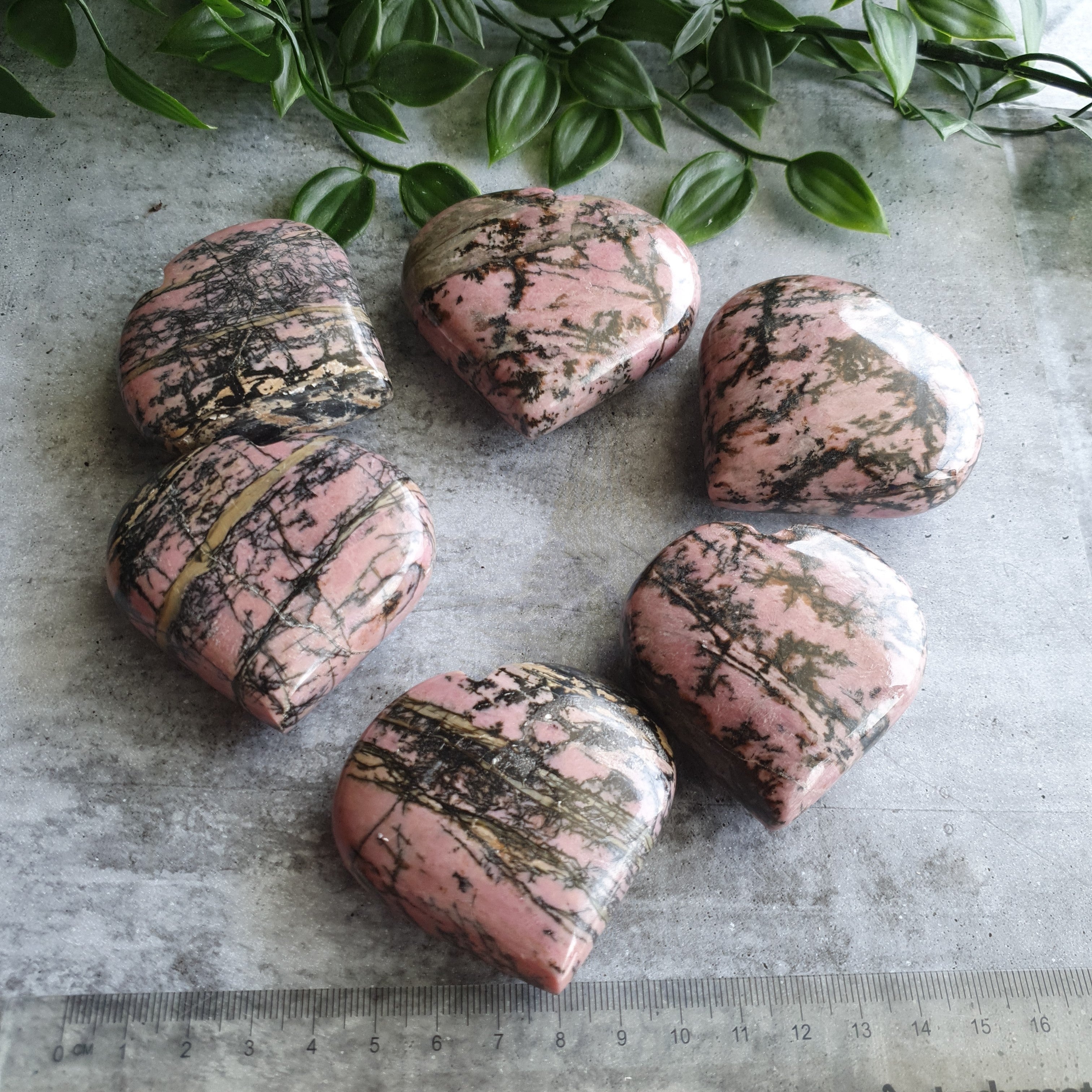 Rhodonite Heart