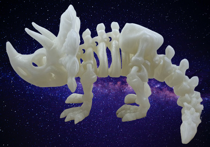 Triceratops Glow in the Dark (Large) #2