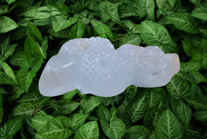 Clear Quartz Snake Carving