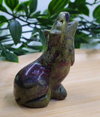 Dragons Blood Howling Wolf Carving