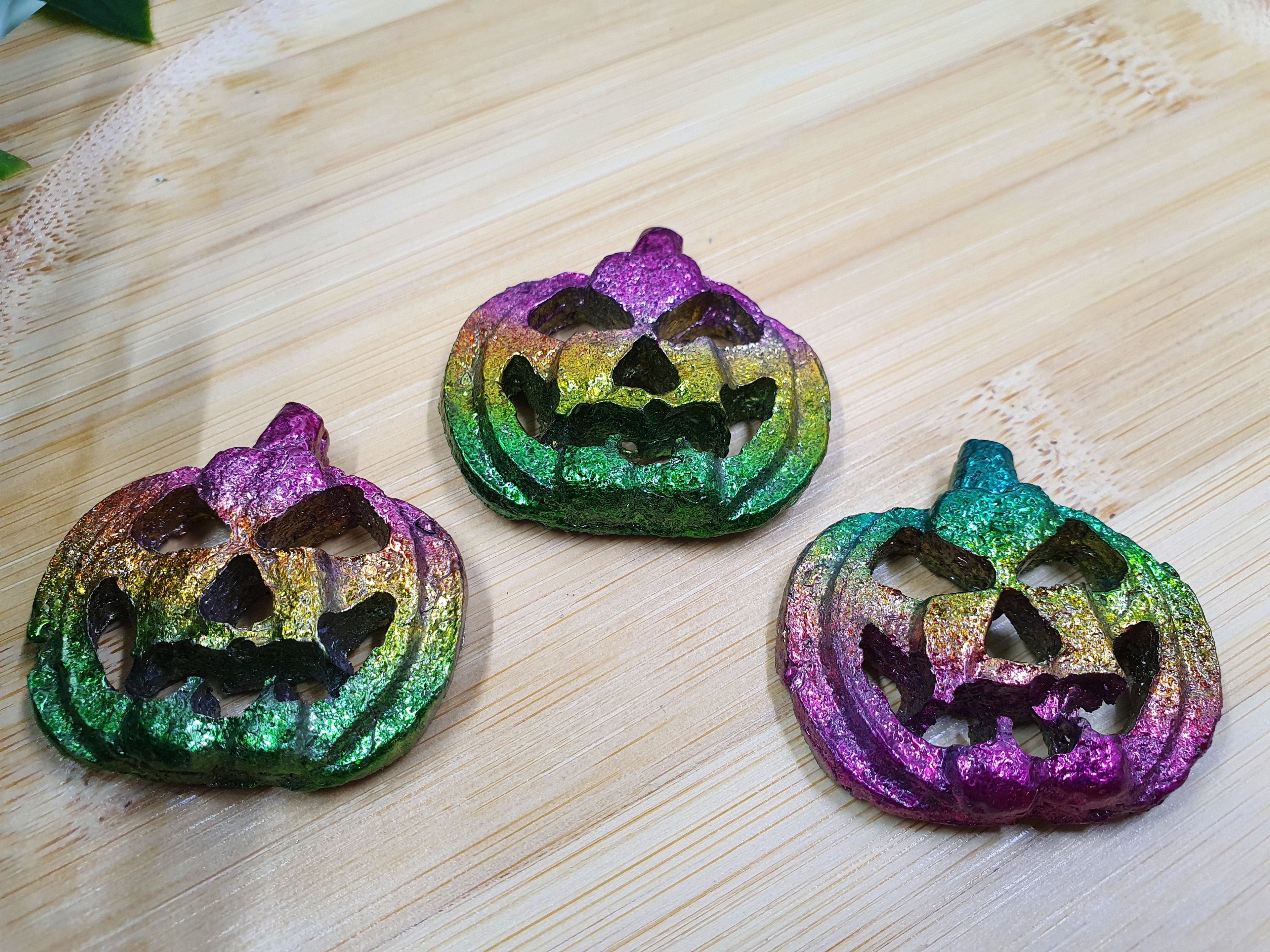 Bismuth Pumpkin Carvings