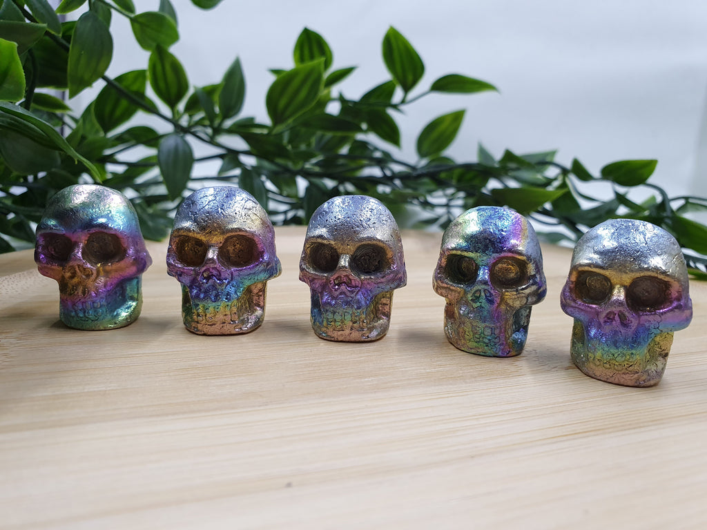 Bismuth Skull Carvings
