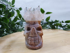Clear Quartz Skull Head Cluster