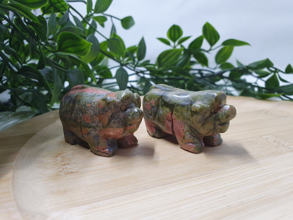 Unakite Pig Carving