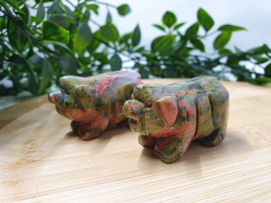 Unakite Pig Carving