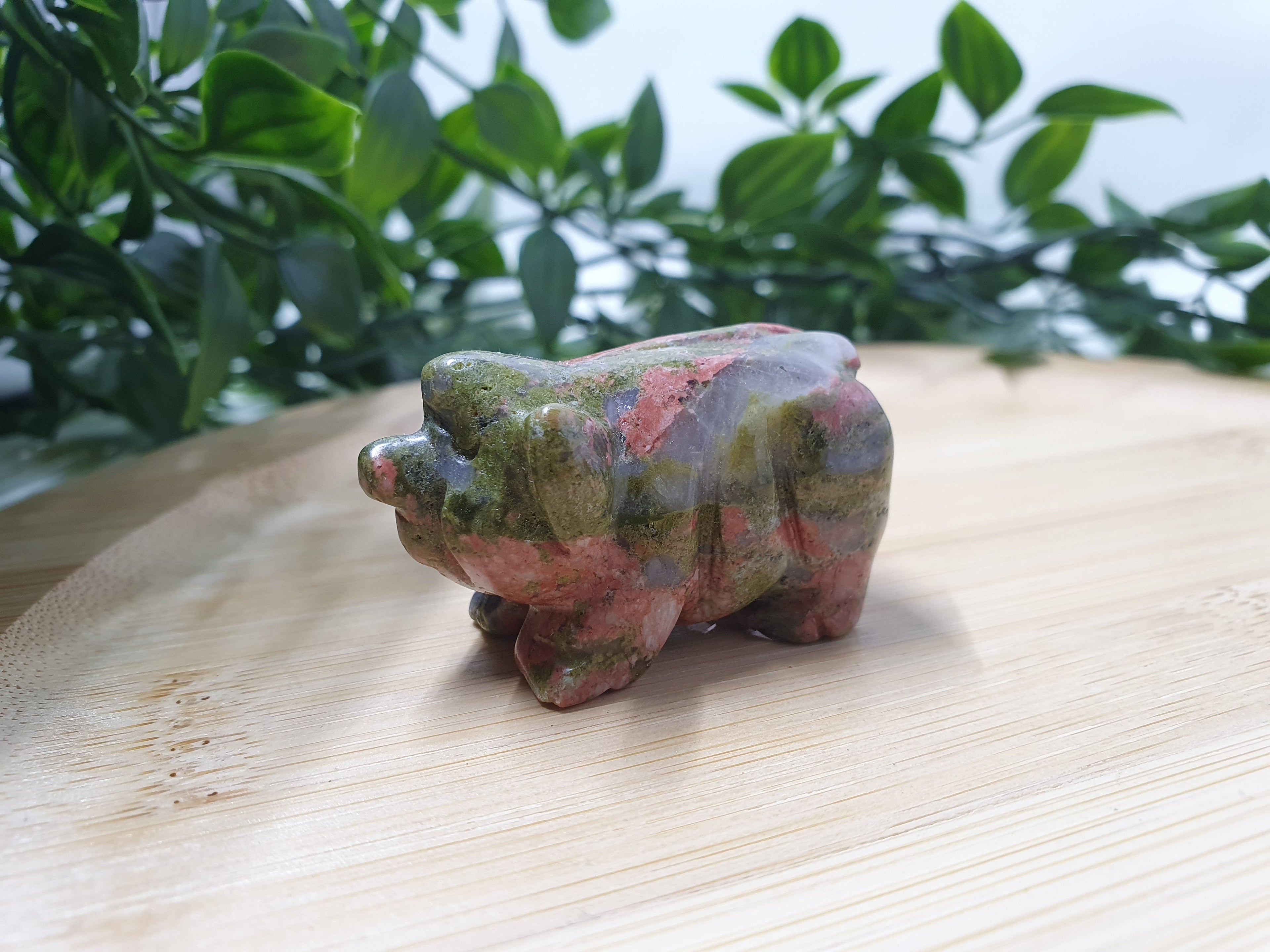 Unakite Pig Carving
