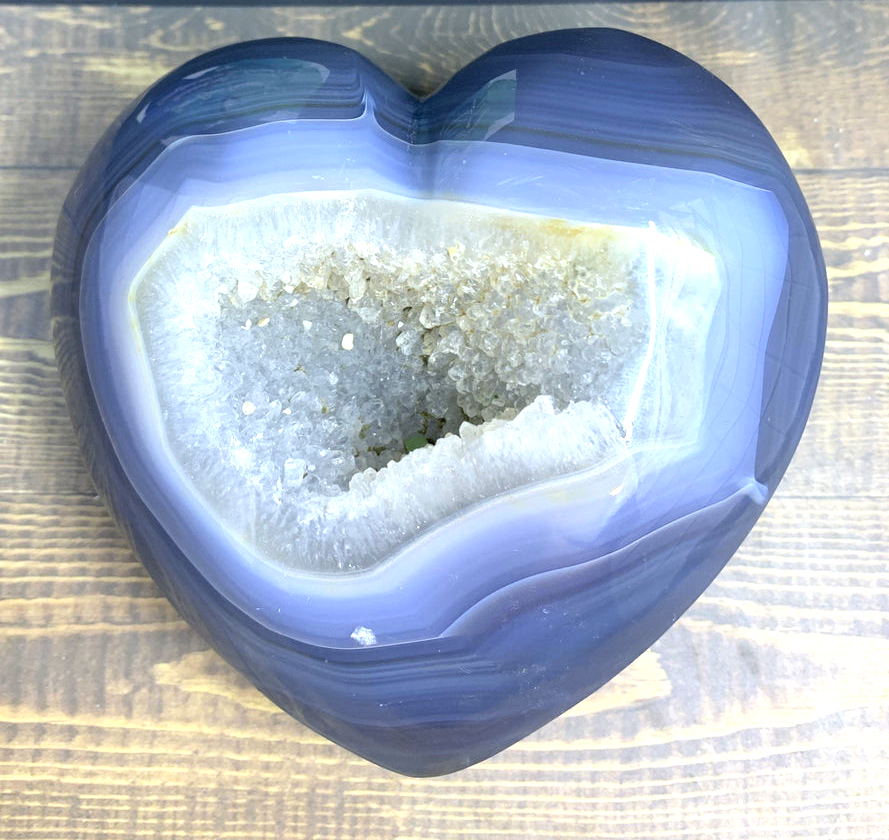 Druzy Agate Heart # 1
