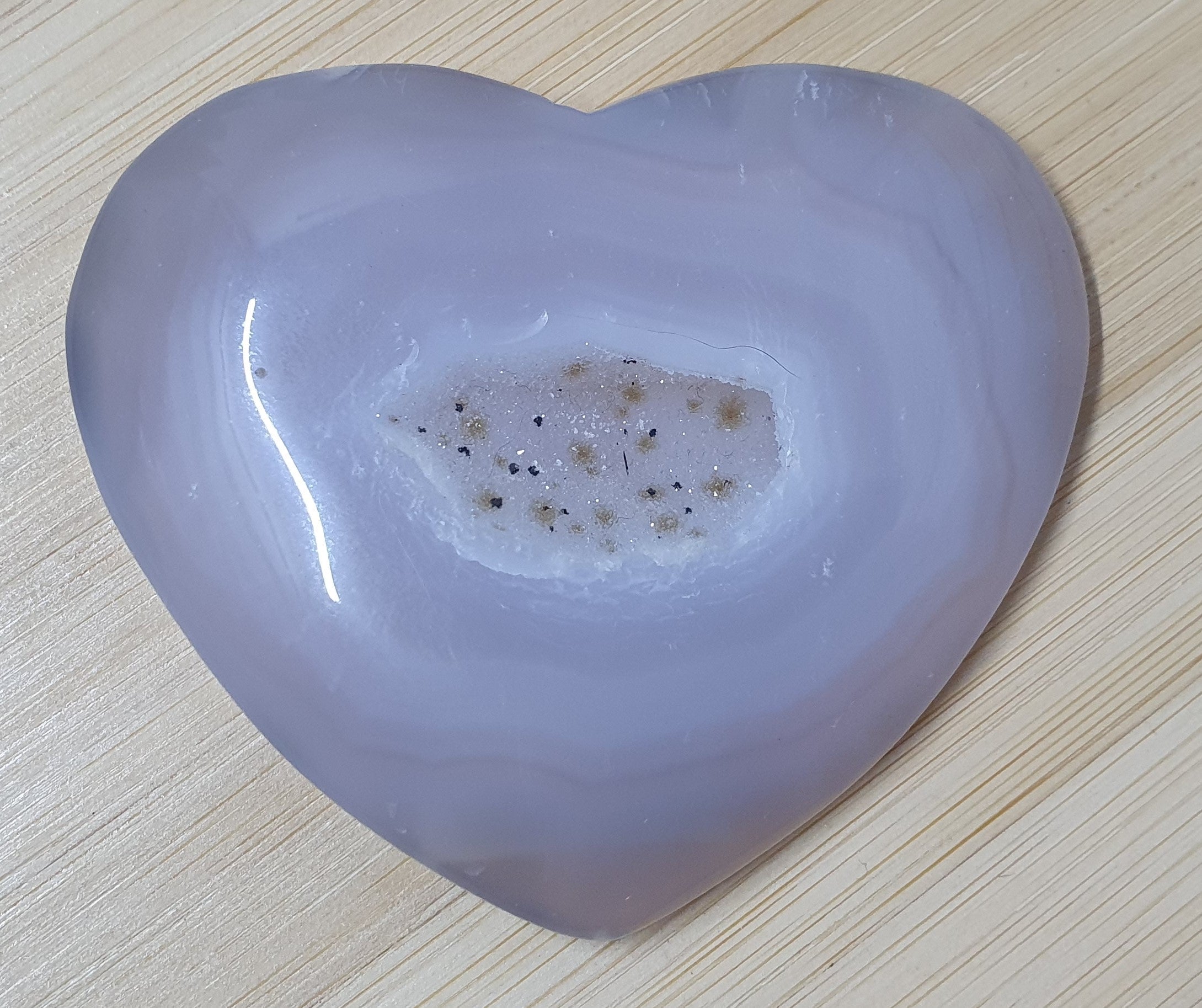 Druzy Agate Heart # 5