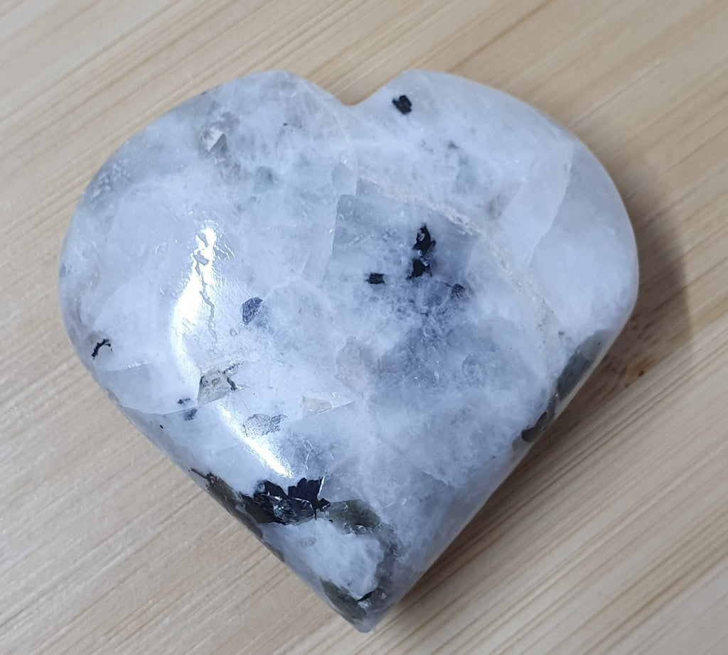 Rainbow Moonstone Heart
