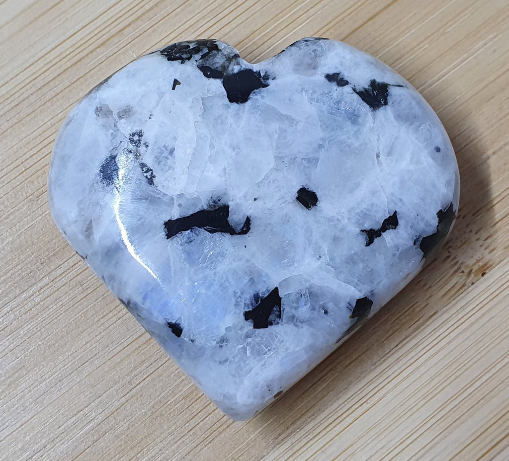 Rainbow Moonstone Heart