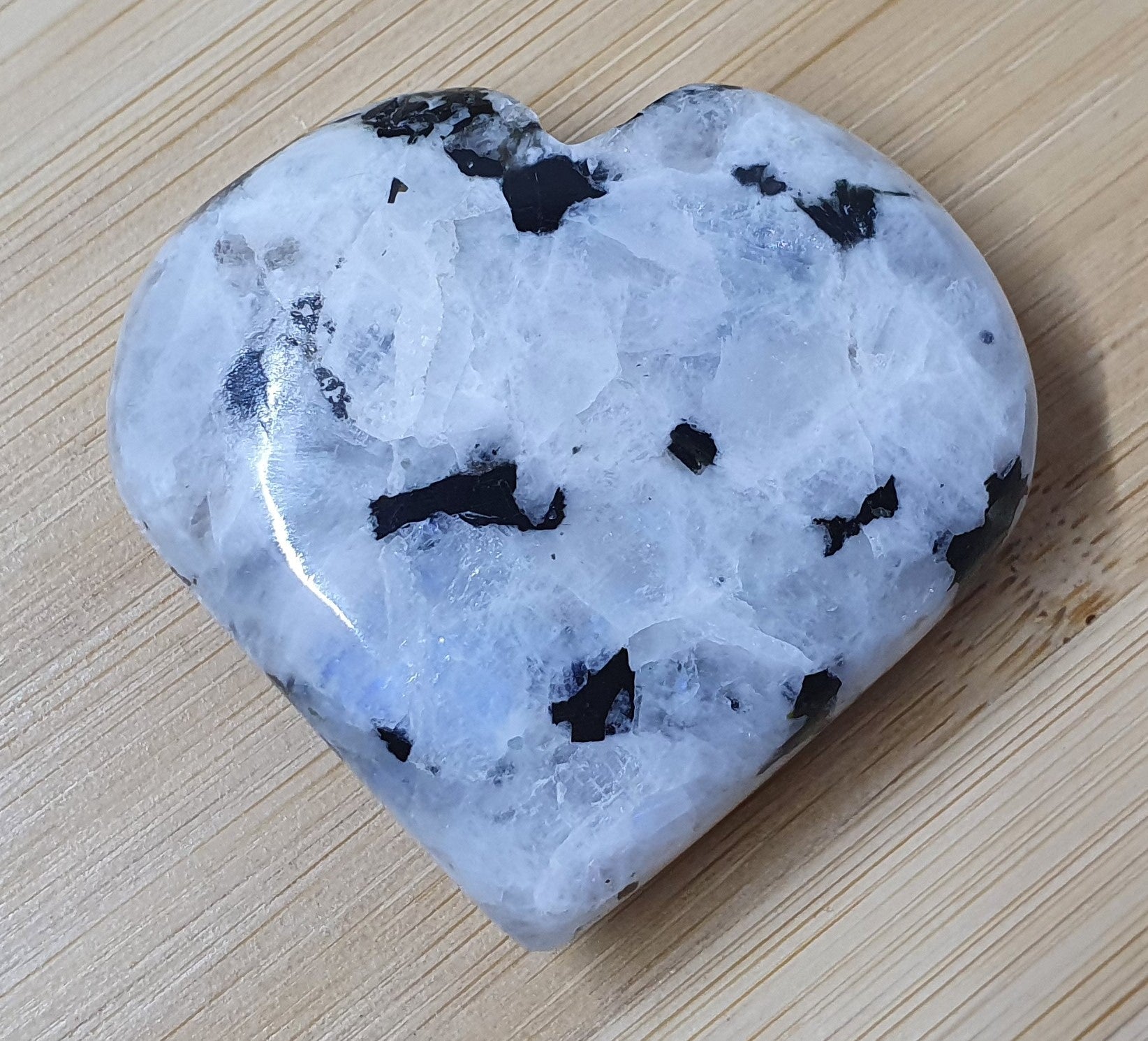 Rainbow Moonstone Heart