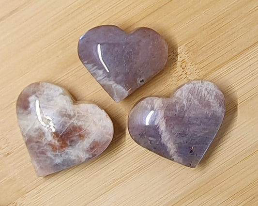 Blue Moonstone Heart
