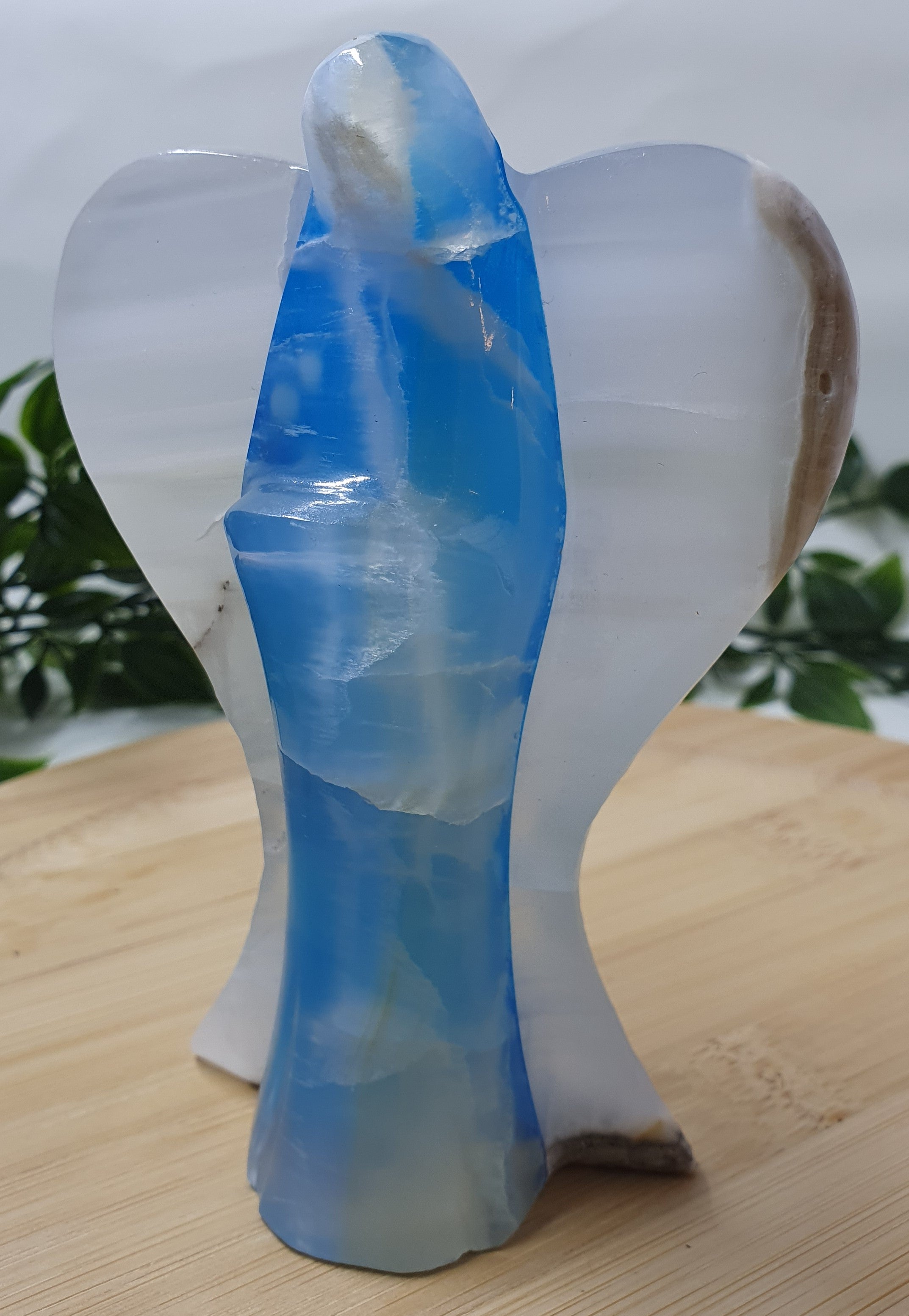 Dyed Onyx Large Blue Angel #1