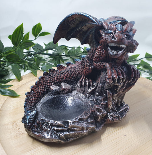 Dragon Sphere Holder - Copper Red