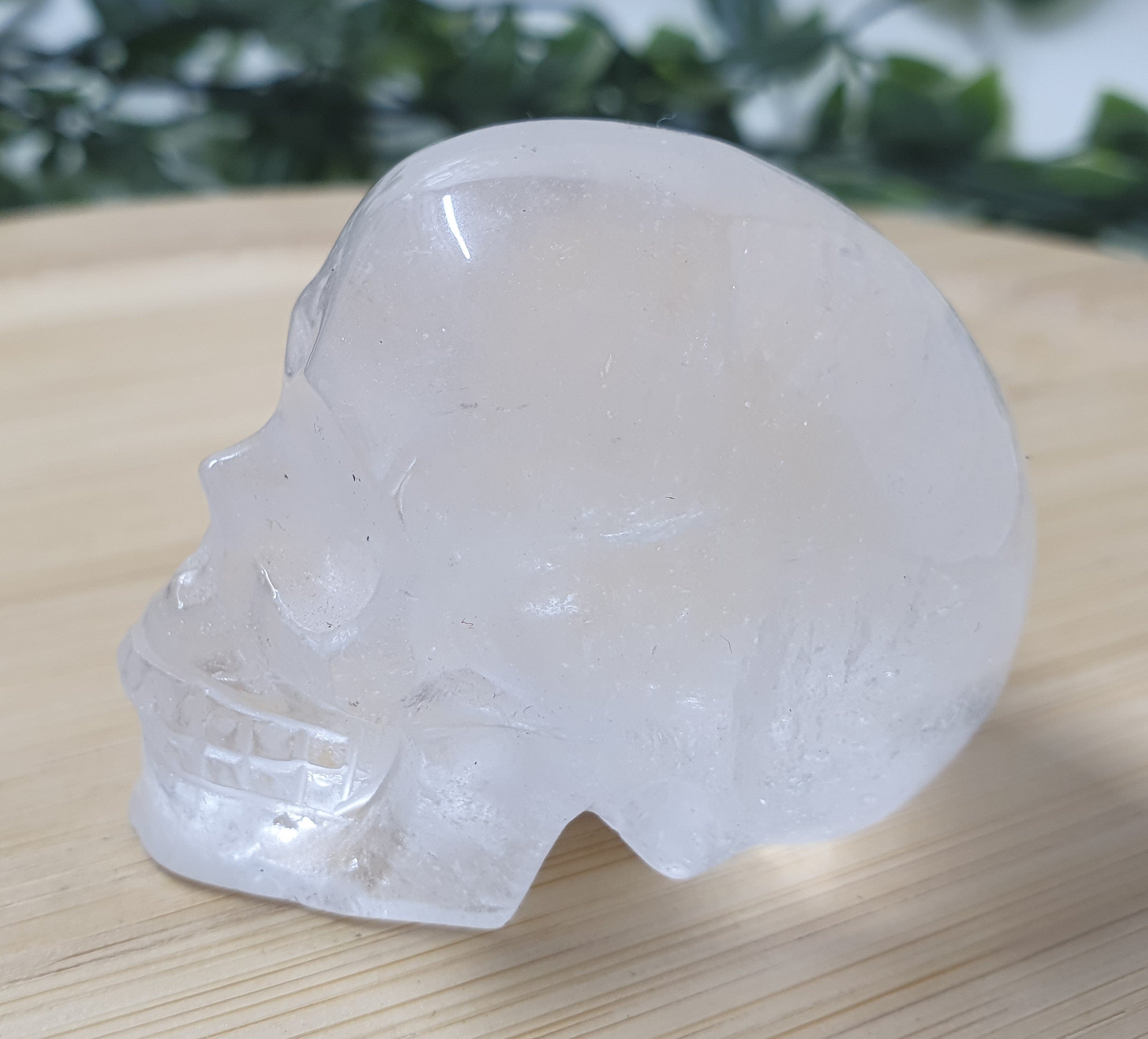 Clear Quartz Skull Carving #1