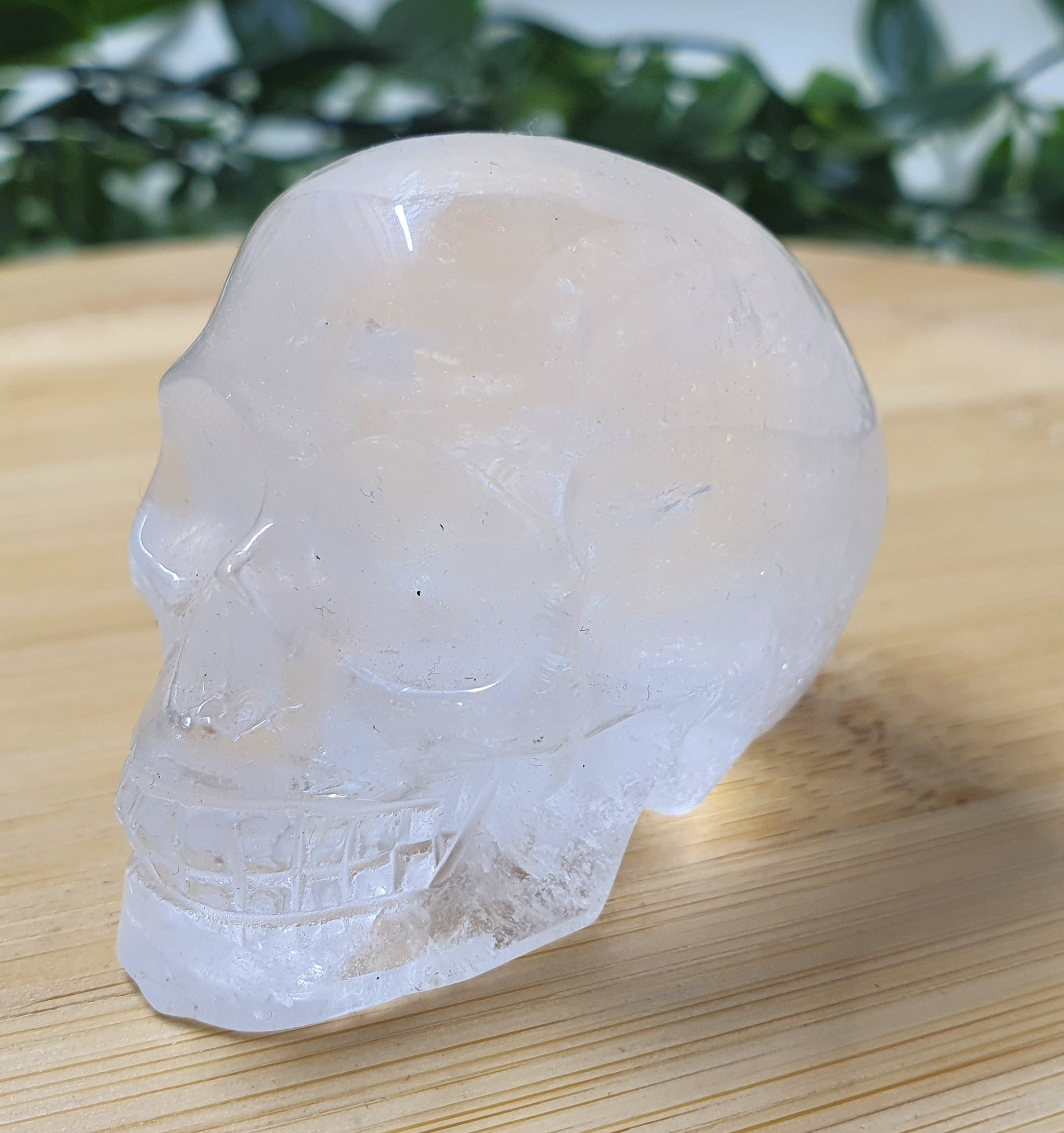Clear Quartz Skull Carving #1