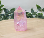 Pink Crackle Quartz Points