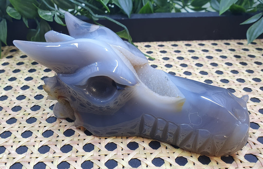 Druzy Agate Dragons Head #2