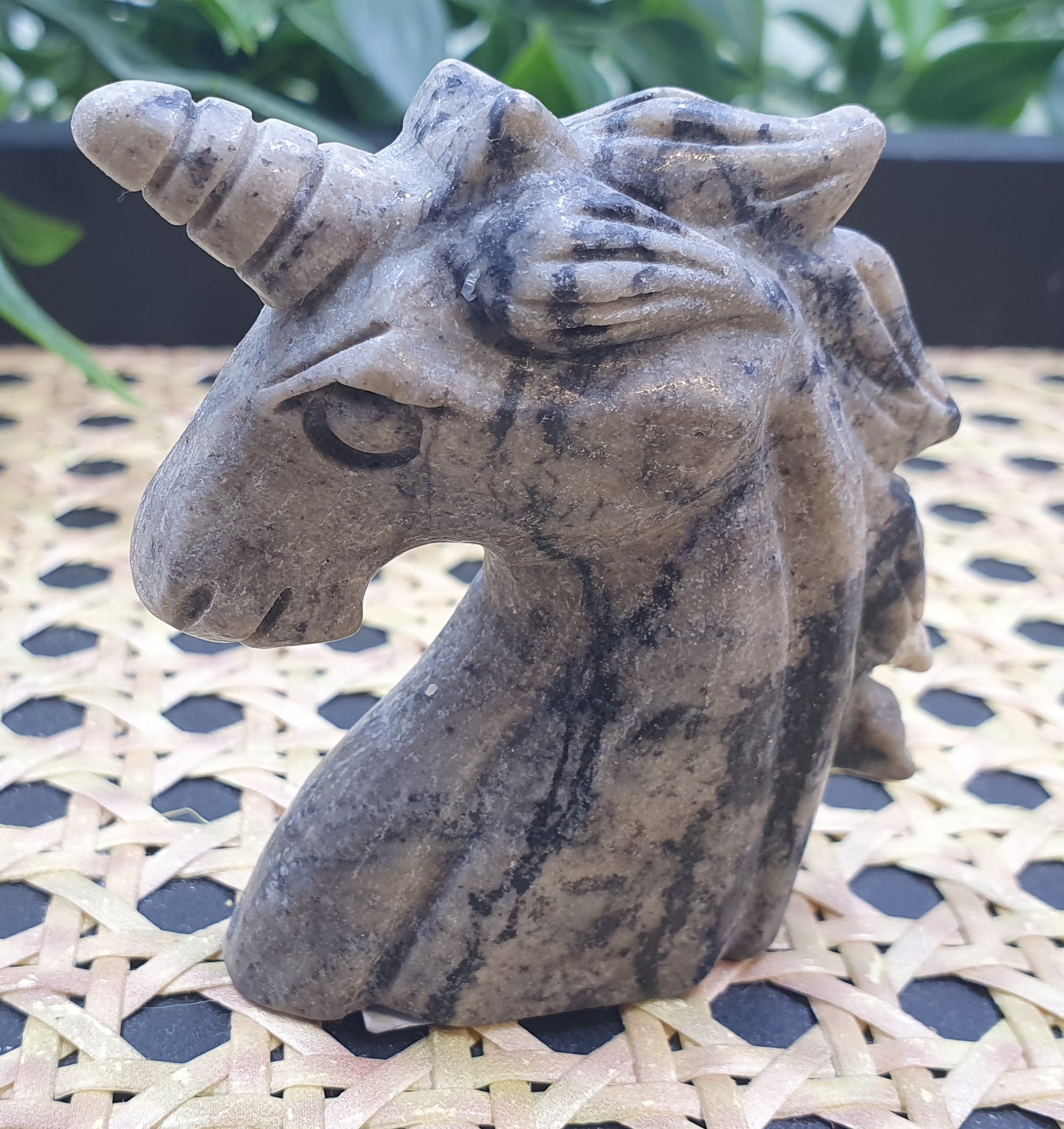 Unknown Crystal - Unicorn Carving