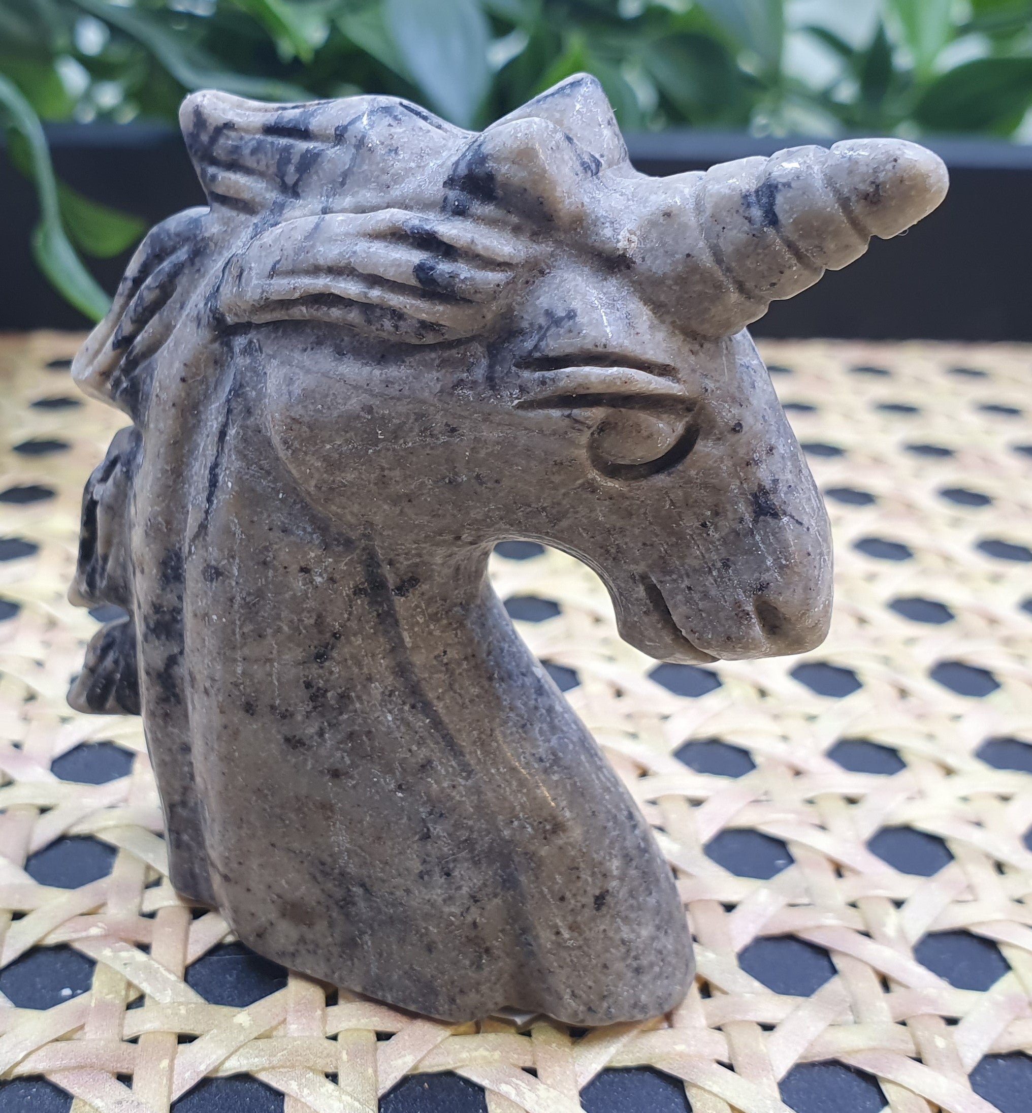 Unknown Crystal - Unicorn Carving