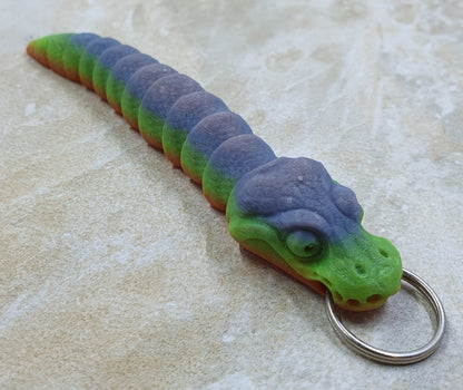 Bald Headed Python Snake Keychains #1