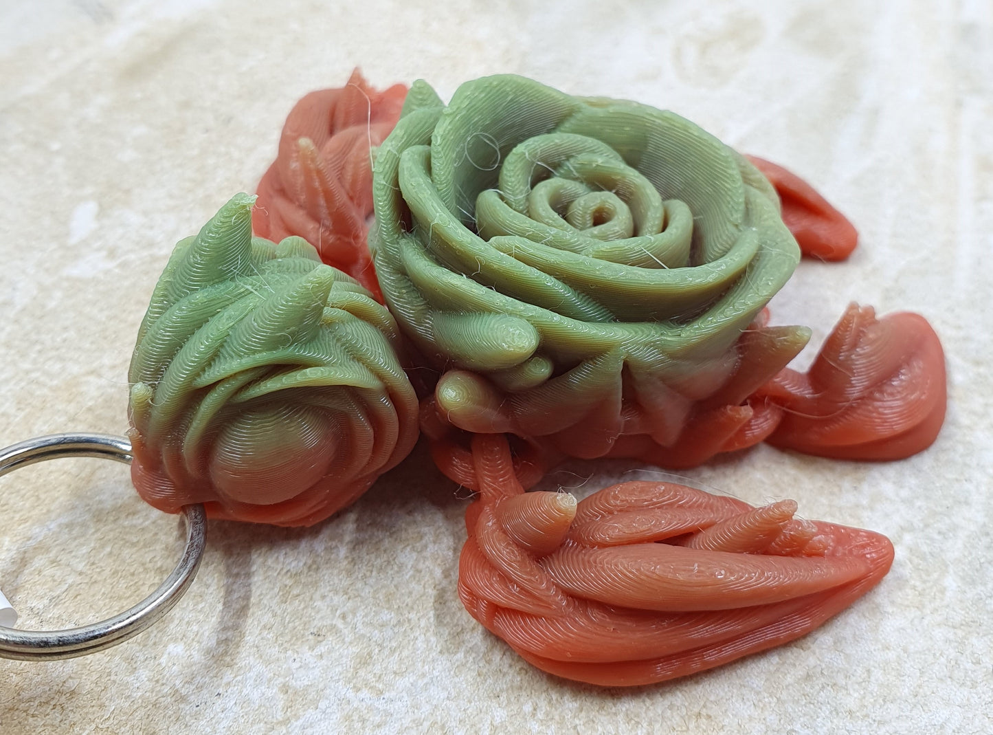 Rose Turtle Keychains #2