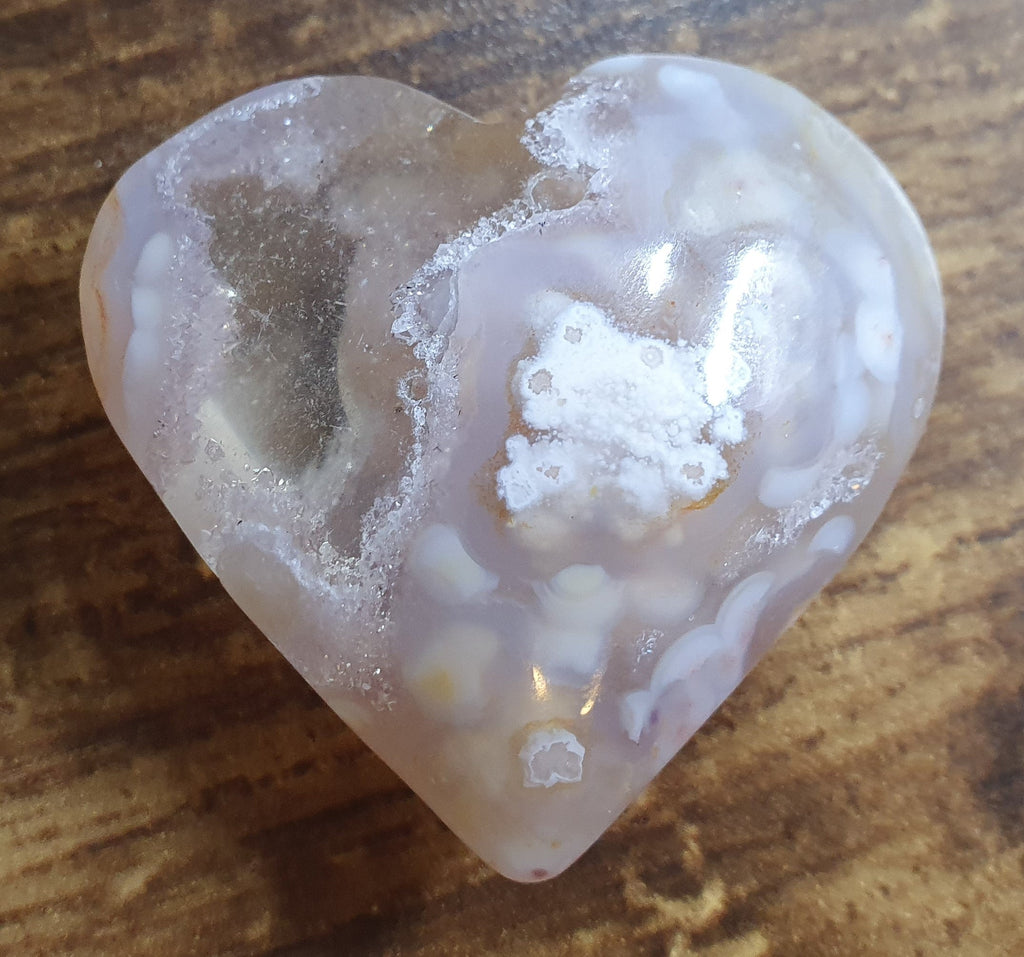 Flower Agate Hearts