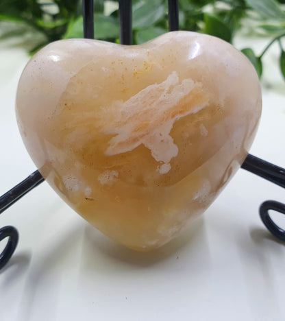 Flower Agate Hearts