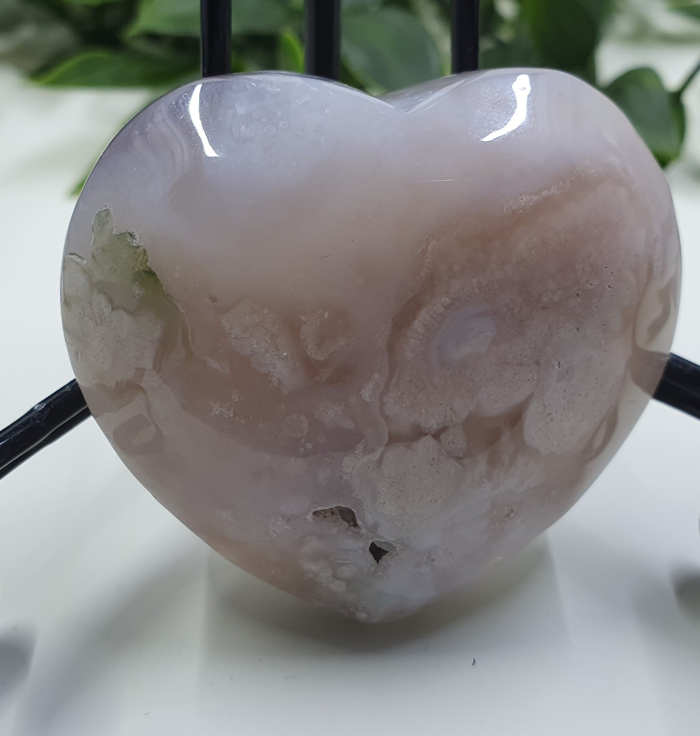 Flower Agate Hearts