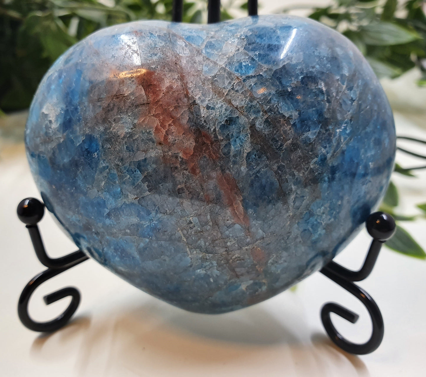 Blue Apatite Heart #5