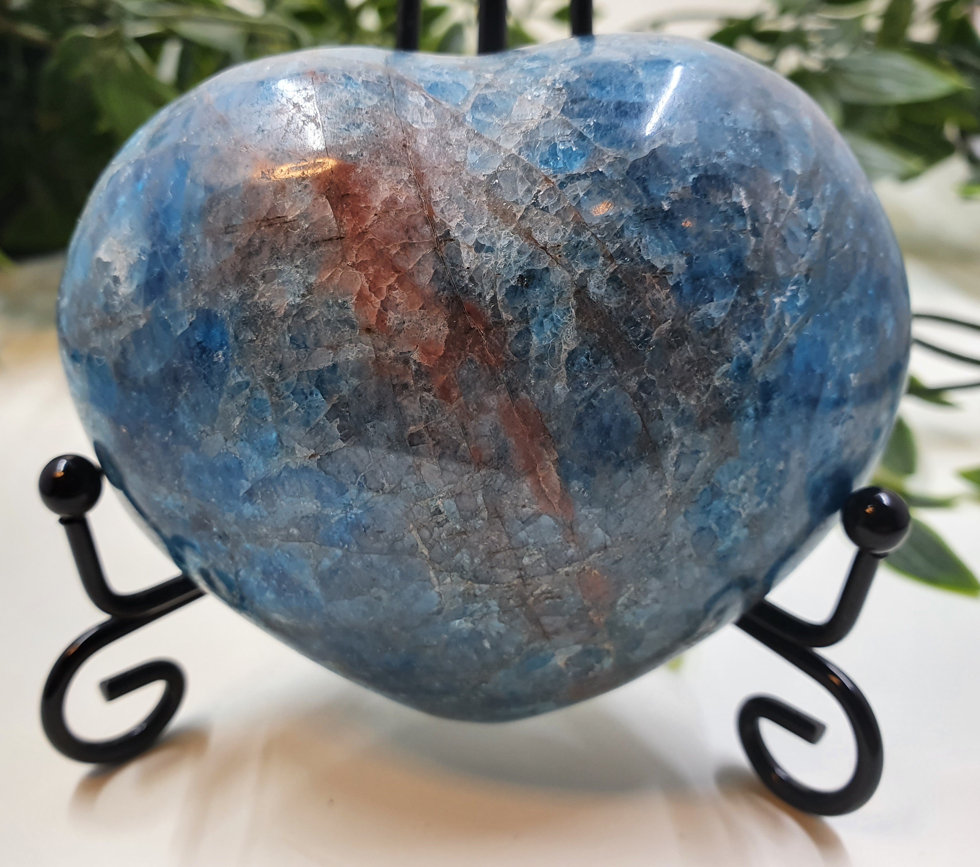 Blue Apatite Heart #5
