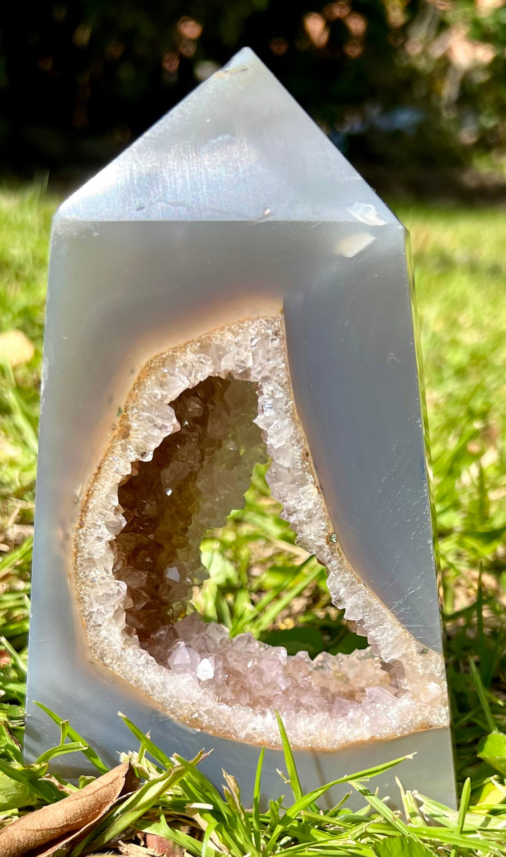 Amethyst Druzy Agate Freeform