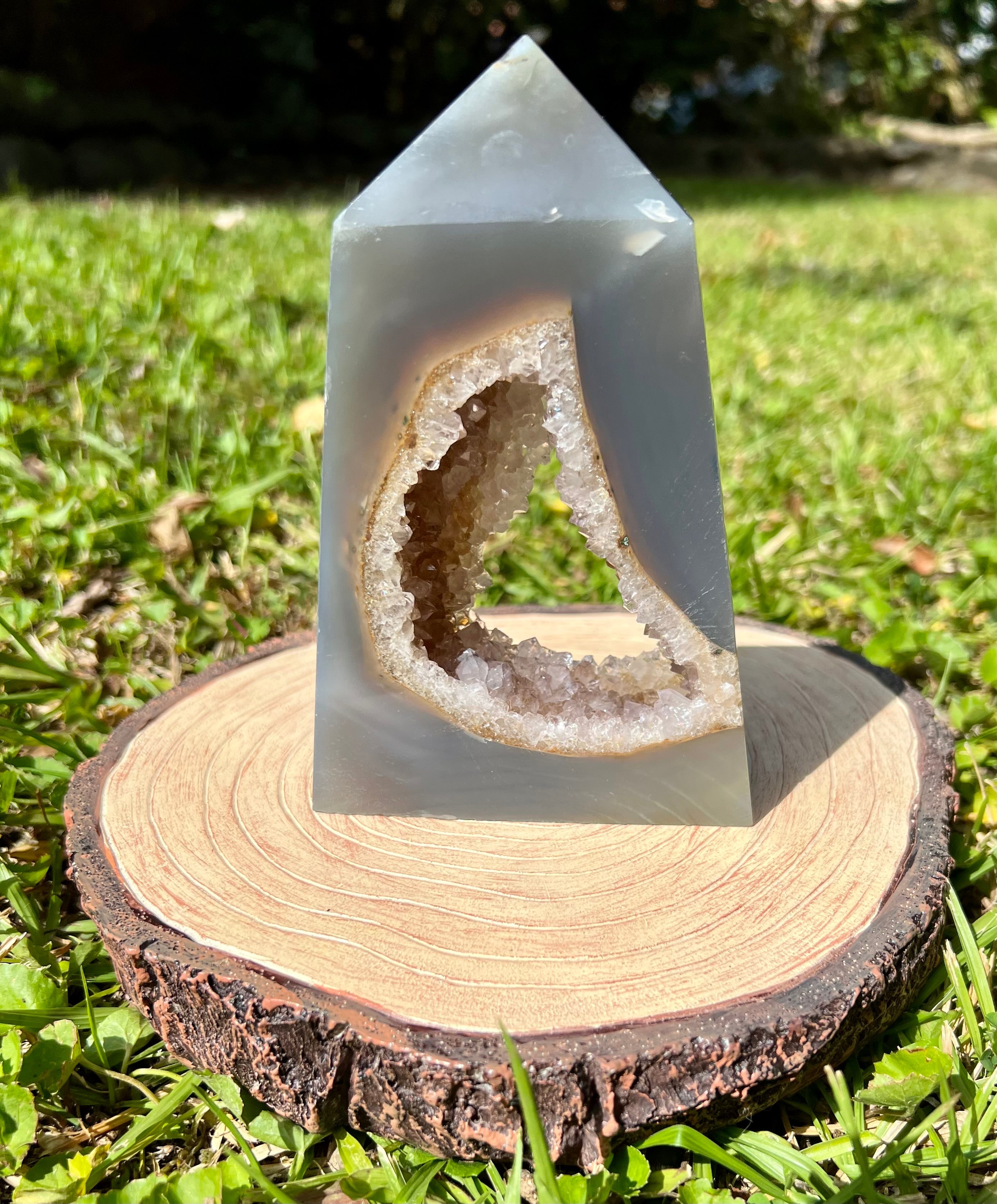 Amethyst Druzy Agate Freeform