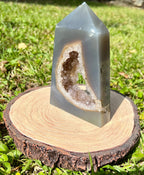 Amethyst Druzy Agate Freeform