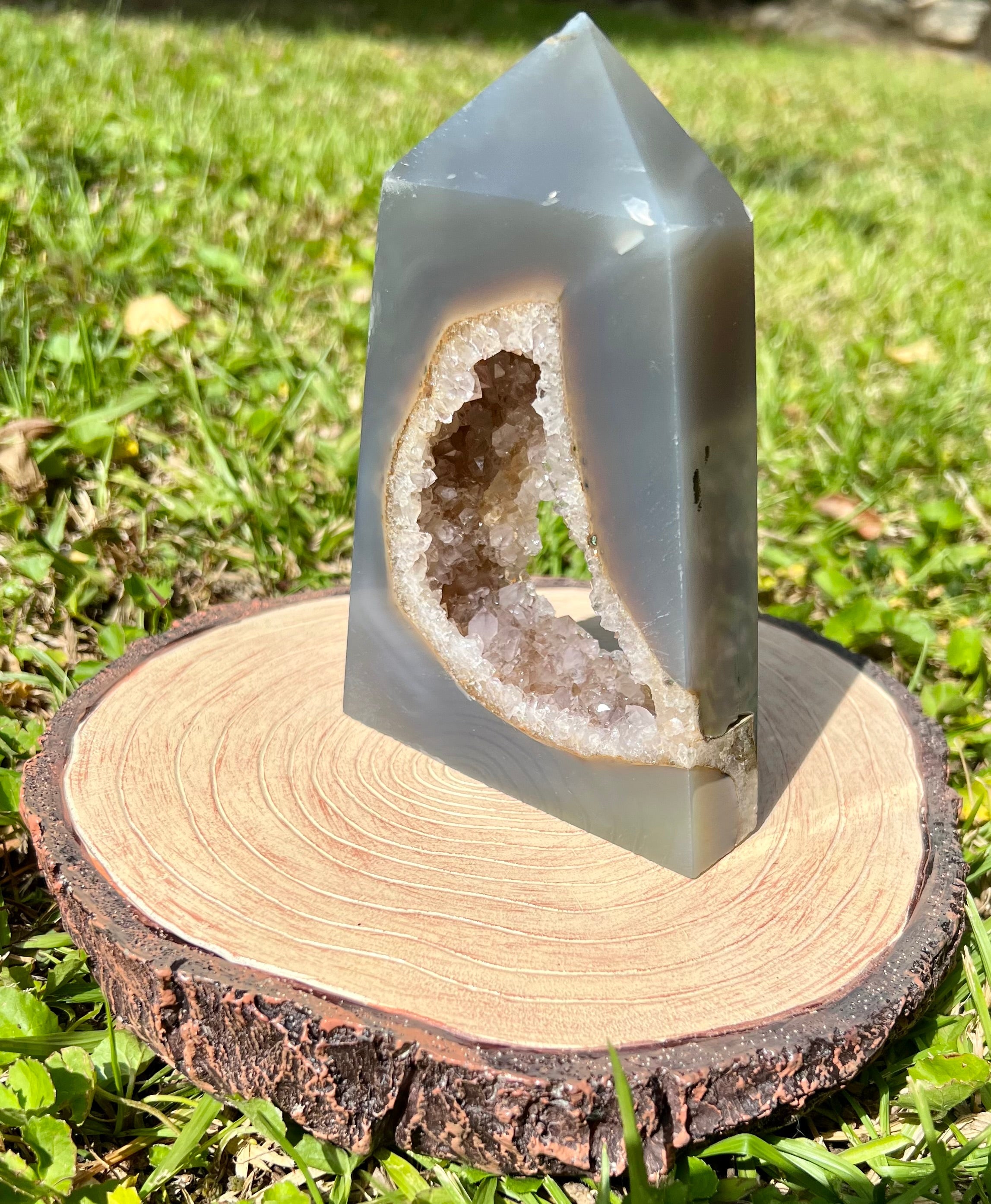 Amethyst Druzy Agate Freeform