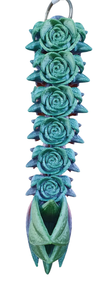 Rose Dragon Tail Keychains