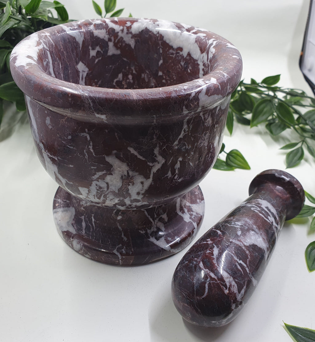 Red Onyx Mortar and Pestle