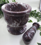 Red Onyx Mortar and Pestle