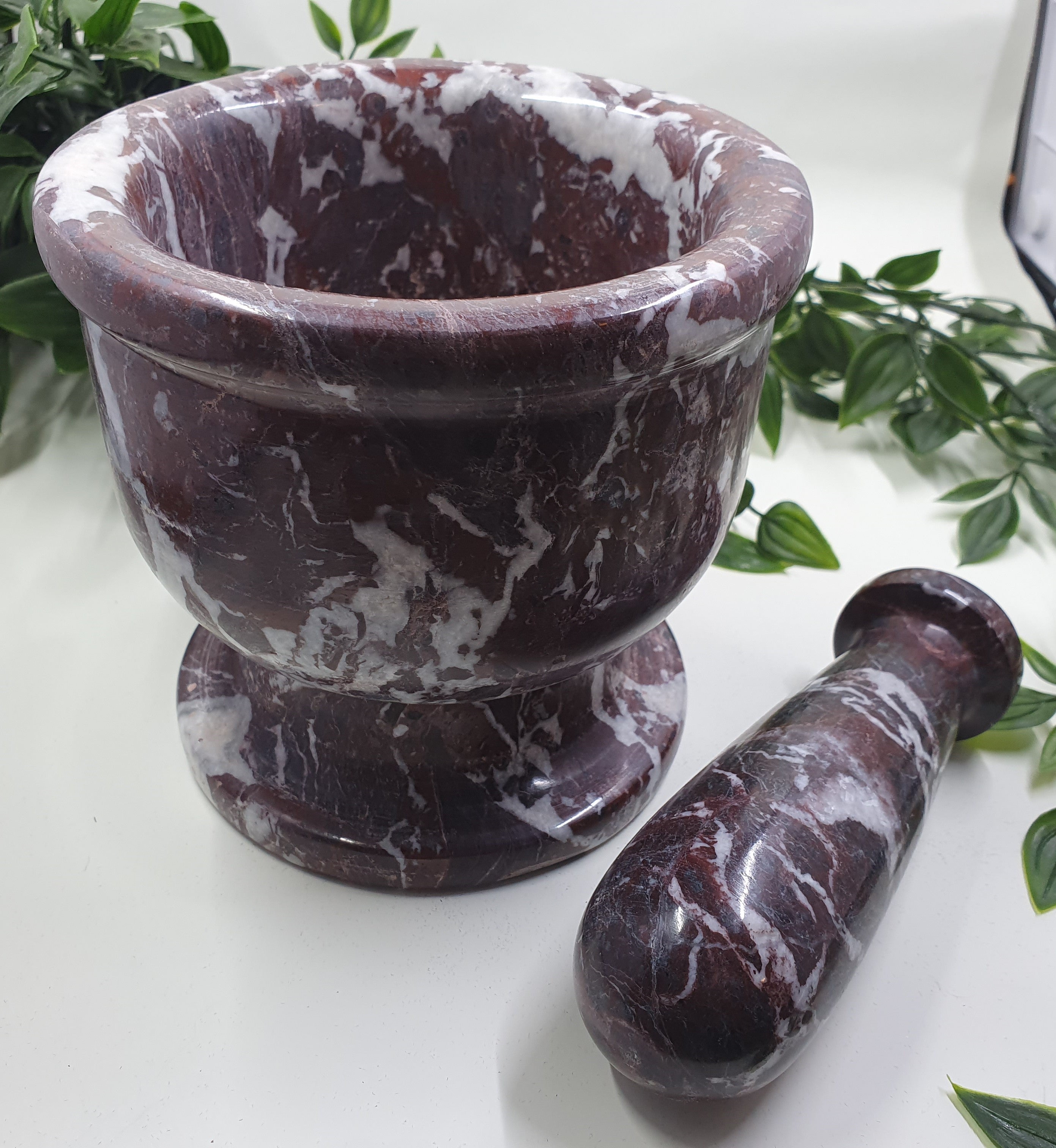 Red Onyx Mortar and Pestle