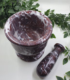 Red Onyx Mortar and Pestle