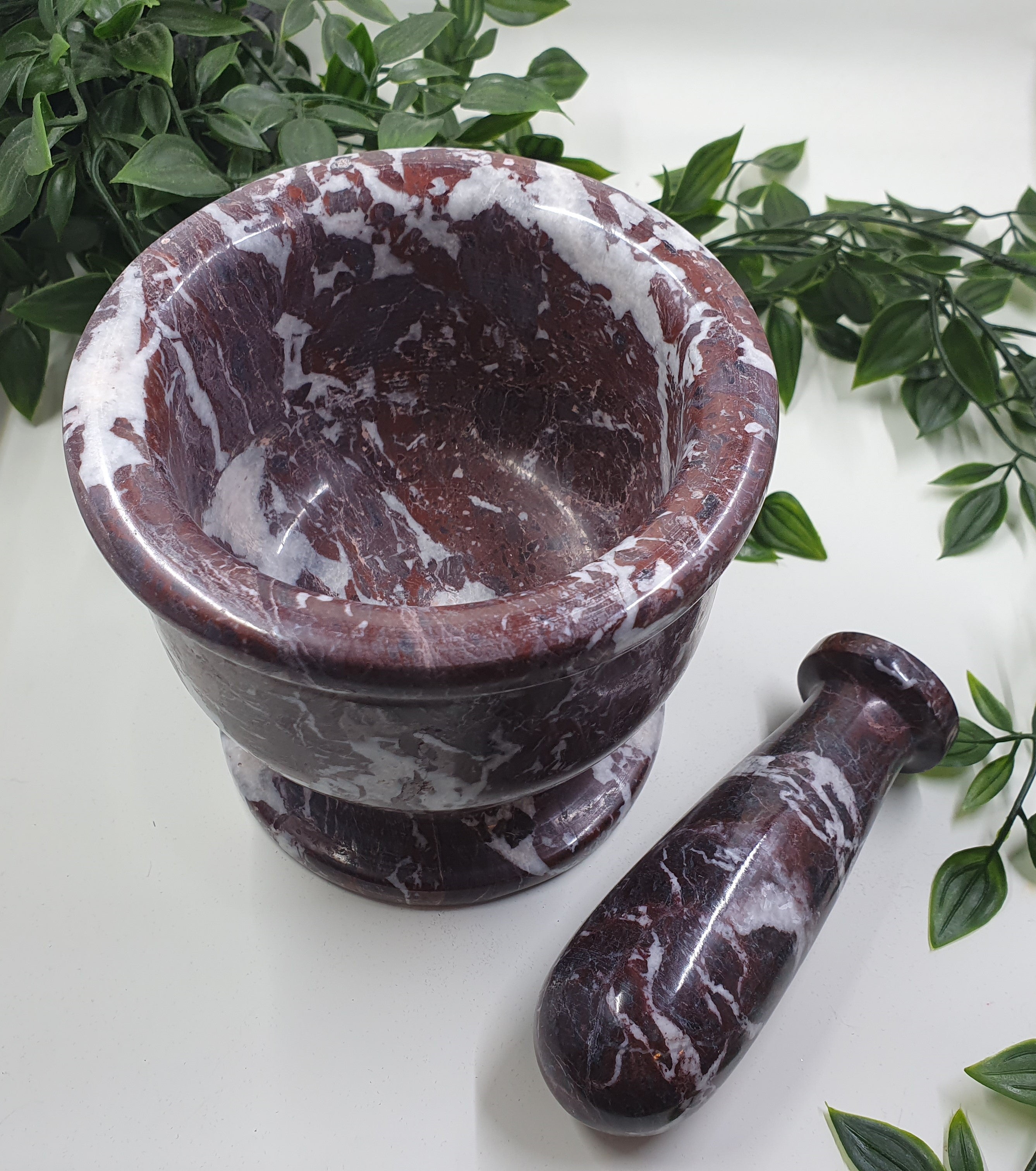 Red Onyx Mortar and Pestle