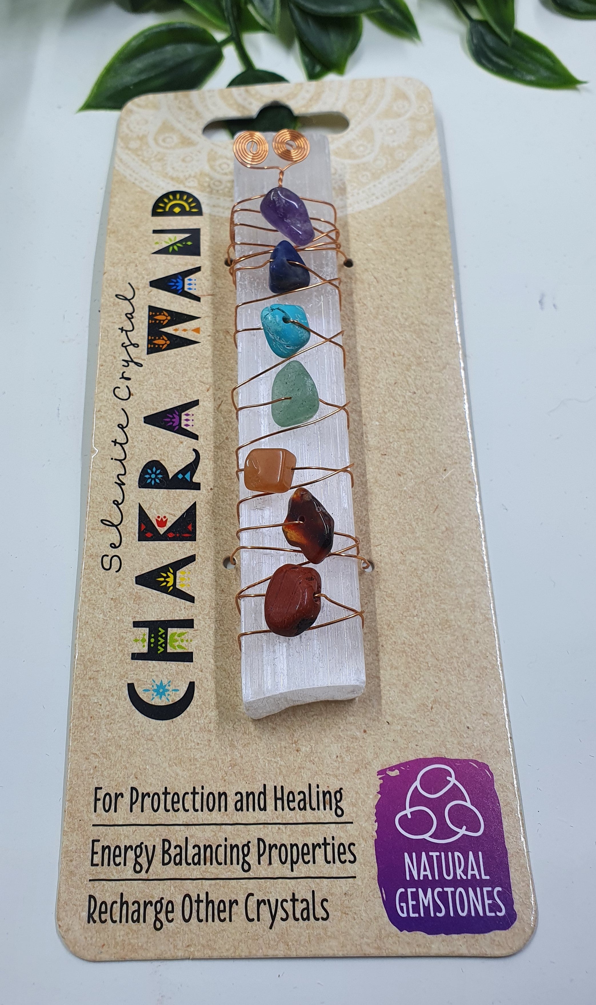 Selenite Crystal Chakra Wand