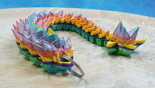 Crystal Dragon Tail Keychains #3