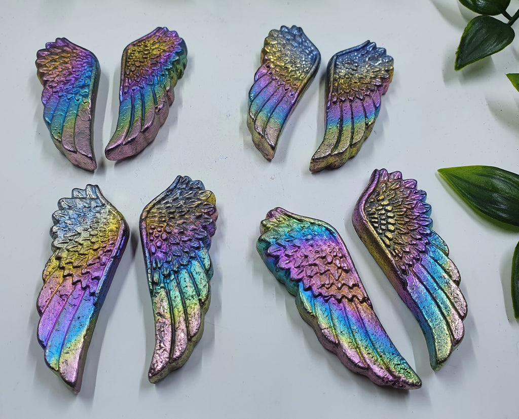 Bismuth Angel Wing Carvings