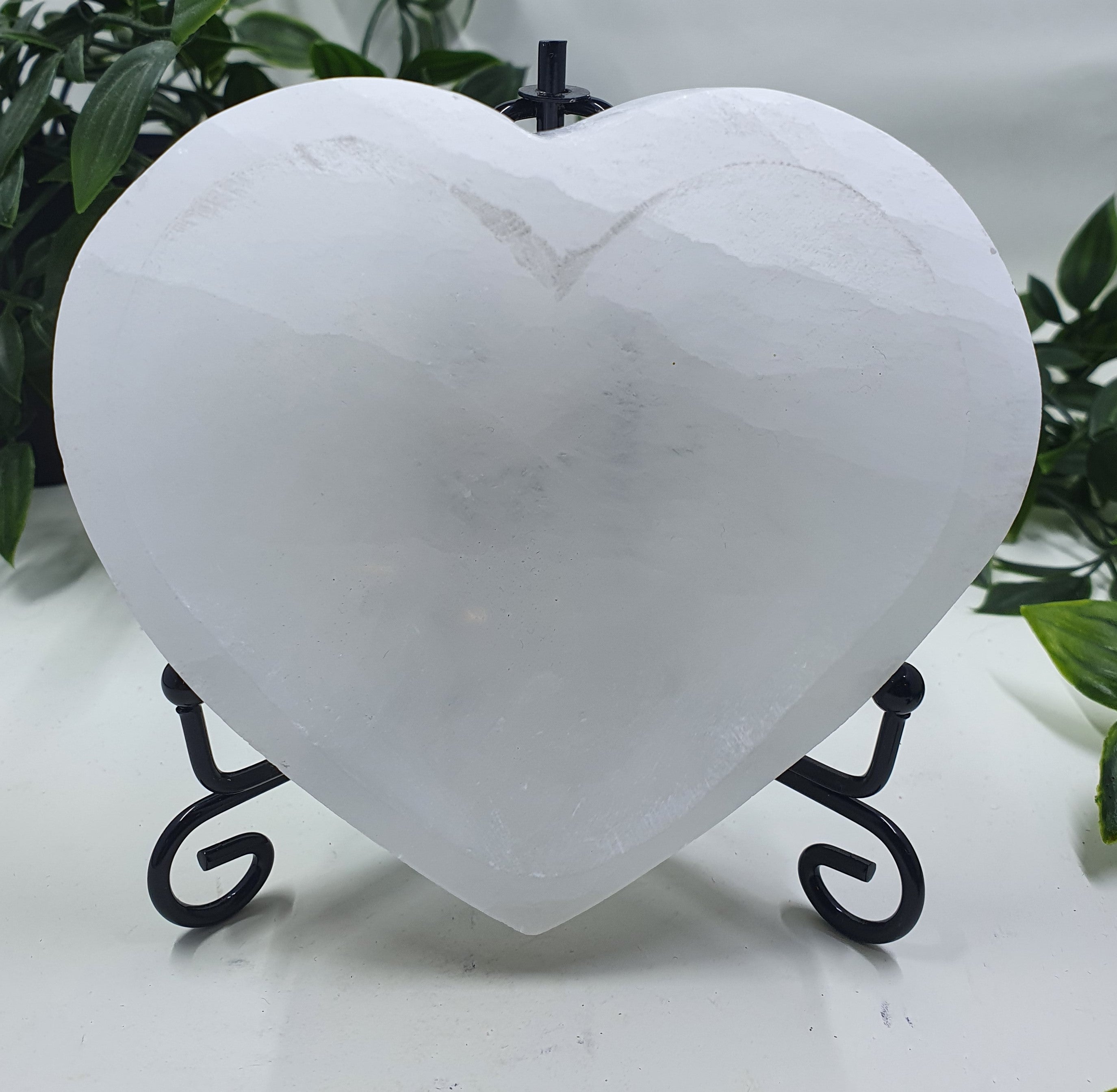 Selenite Medium Heart Trinket Bowl