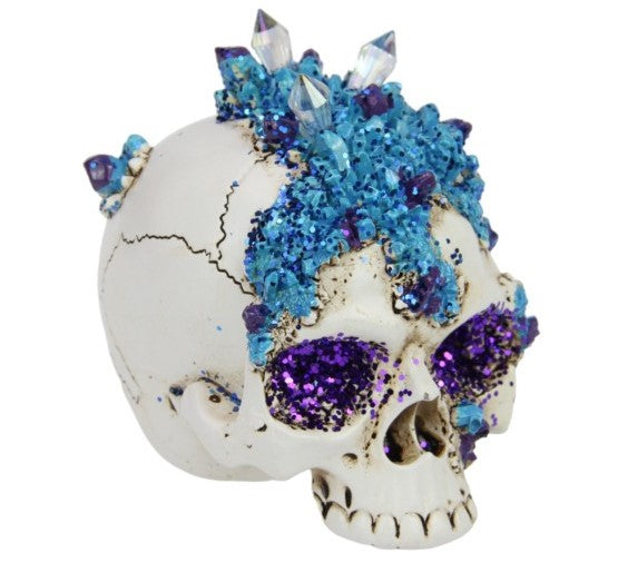 Skull with Purple Crystals